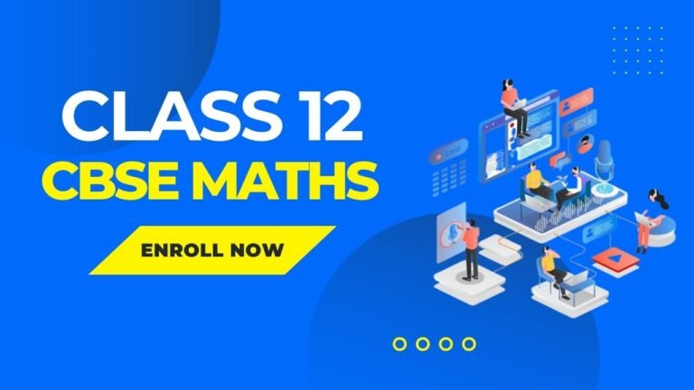 12th CBSE Mathematics (2026–2027)