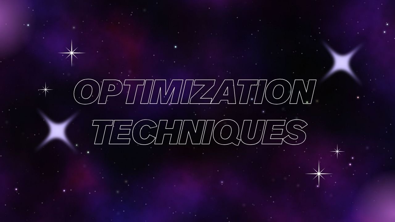 Optimization Techniques