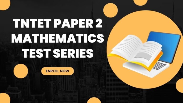 TNTET Paper 2 Mathematics Test Series