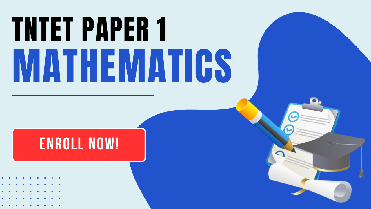 TNTET Paper 1 Mathematics
