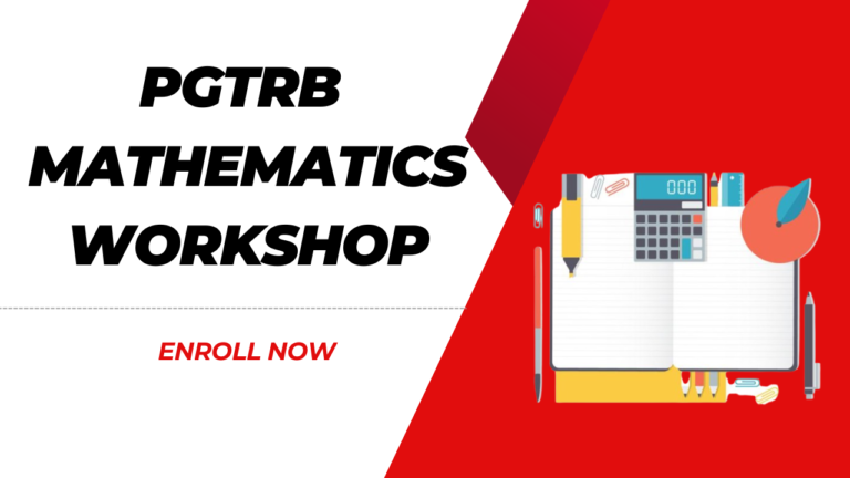 PGTRB Mathematics Workshop on July 09