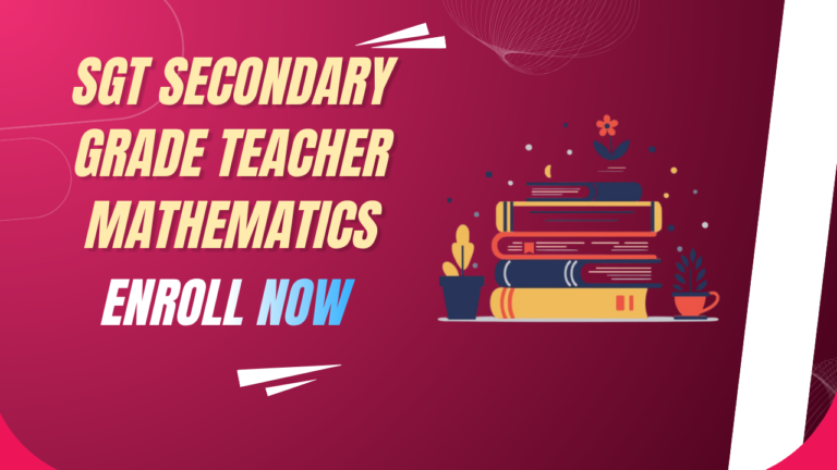 SGT Secondary Grade Teacher Mathematics