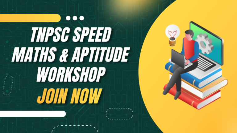 TNPSC Speed Maths & Aptitude Workshop